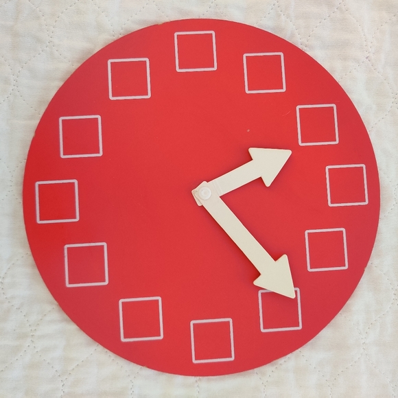 New Kids time learning Clock toy - Picture 2 of 3